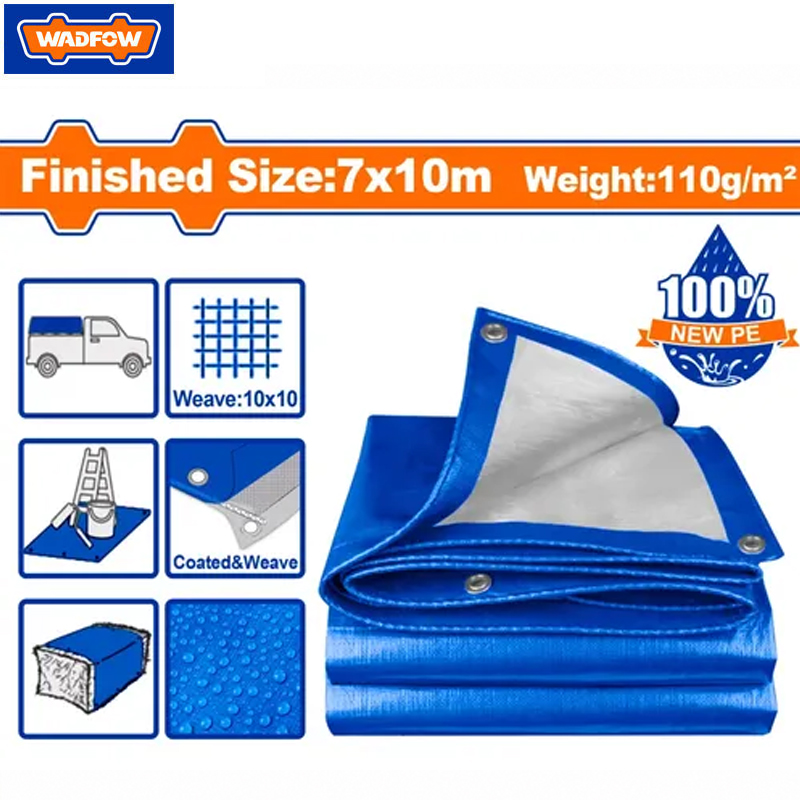 BACHE DE PROTECTION EN PLASTIQUE 7X10 METRE WADFOW