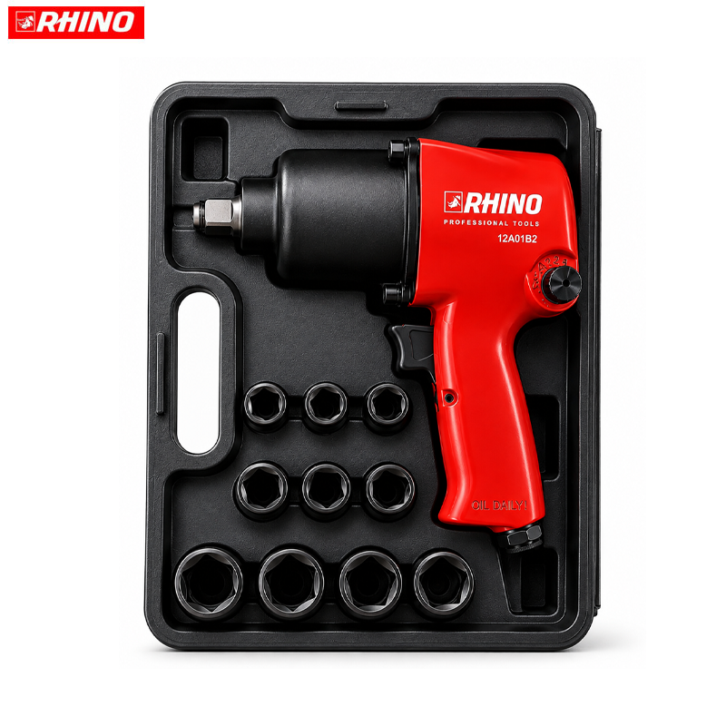 CLE A CHOC PNEUM 1/2" 660N/M + 10 DOUILLES 9-27 RHINO