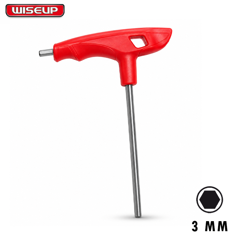 CLE MALE EN T MANCHE PLASTIQUE HEX 3.0MM WISEUP