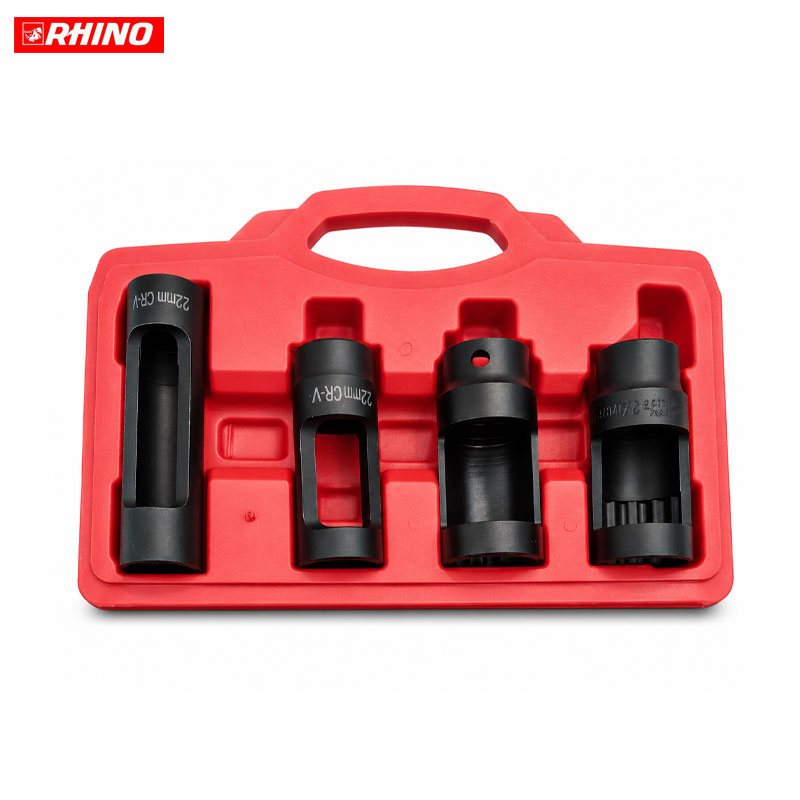 COFFRET CLE A DOUILLE POUR LE SONDE LAMBDA 1/2" 4PCS RHINO