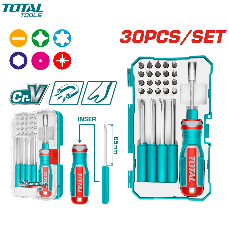 COFFRET T VIS & EMBOUT DE T VIS 30PCS TOTAL