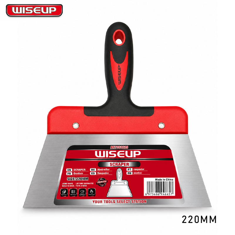 COUTEAU MASTIC CHROMEE MANCHE BIMATIERE 220MM WISEUP