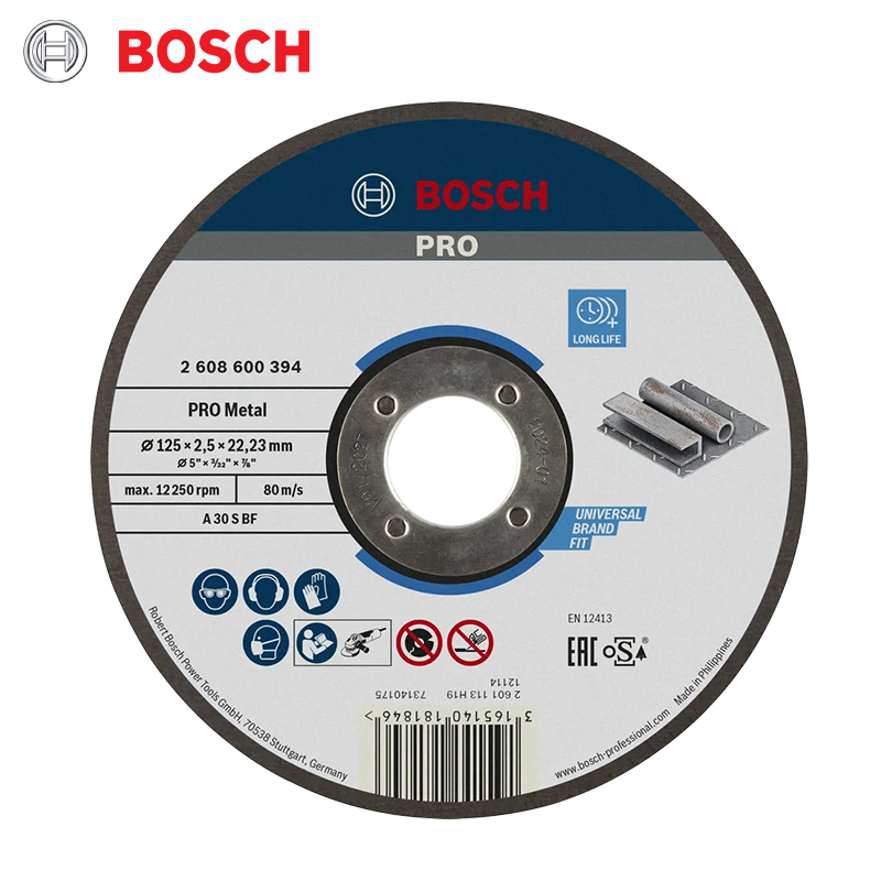 DISQUE A TRANCONEUSE D 125X2.5X22.2 EXPERT FOR ACIER BOSCH