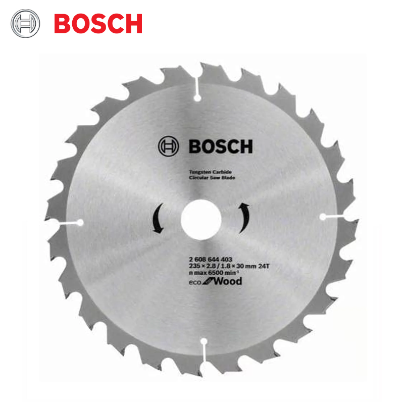 DISQUE CIRCULAIR CARBURE POUR BOIS 235X2.8X1.8X30 Z 24 ECO FOR WOOD BOSCH