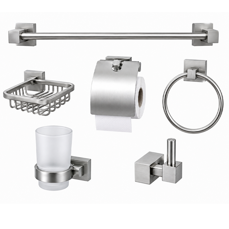 ENSEMBLE & ACCESSOIRES SALLE DE BAIN SATINE MODEL CARRE 6 PCS G.Z