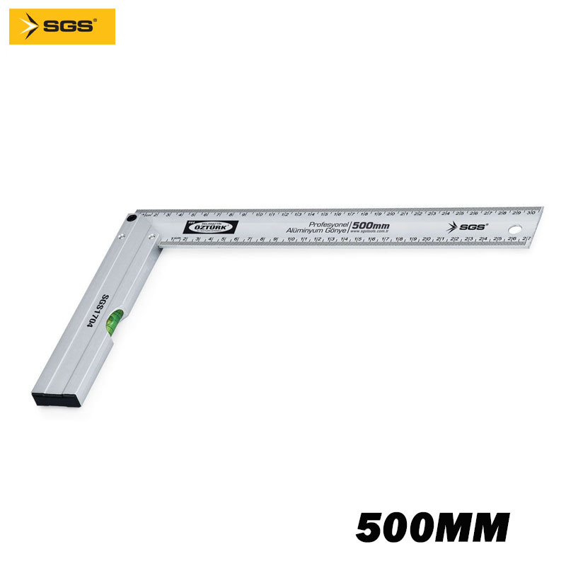 EQUERRE DE MENUISIER AVEC NIVEAU 500MM SGS