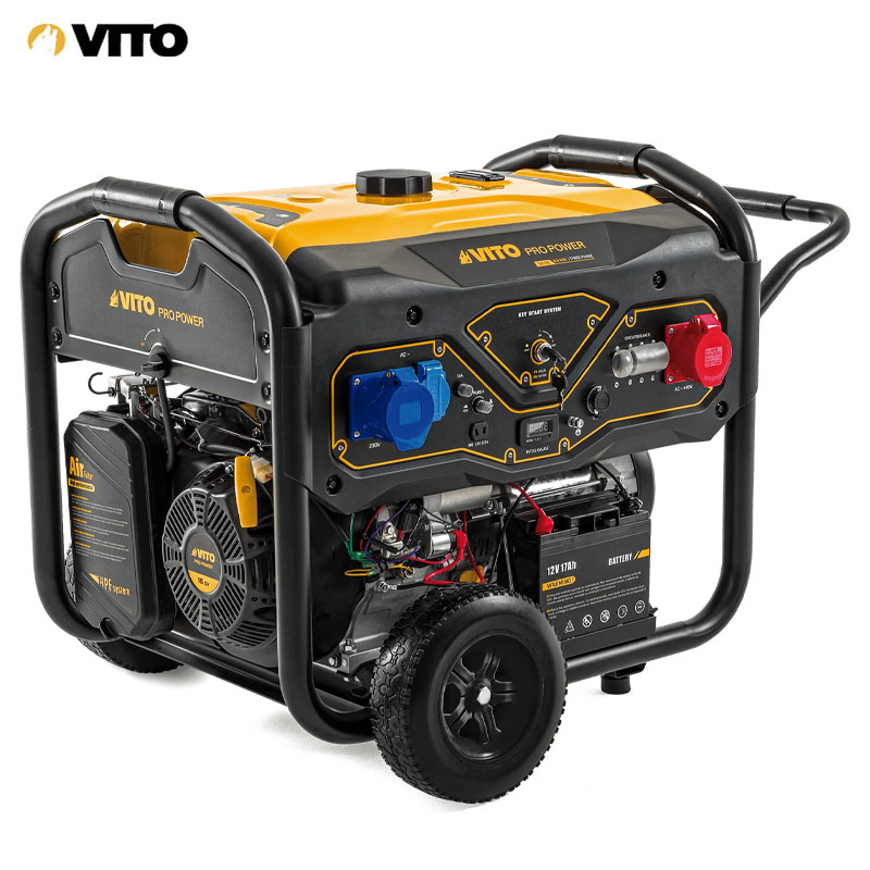 GROUPE ÉLECTROGÈNE TRIPHASÉ DUAL POWER 6,5KVA VITO