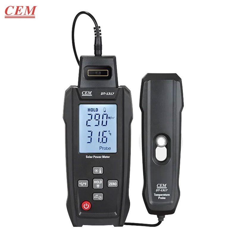 Irradiance mètre solaire CEM DT-1317 1400 W/m² CEM