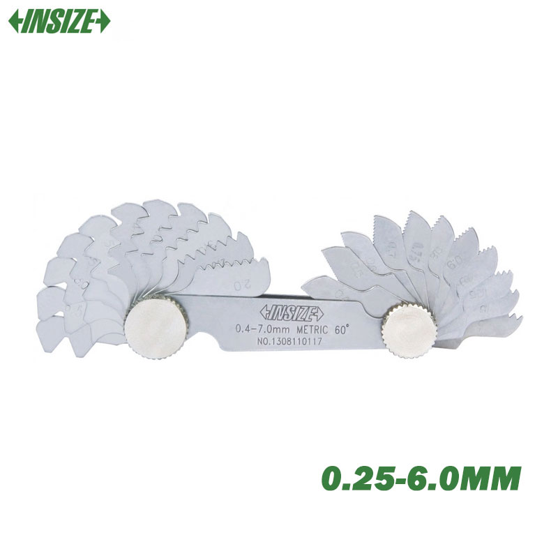 JAUGE DE FILETAGE METRIQUE 0.25-6.0MM W4-62 TPI 55° 52 LAME INSIZE