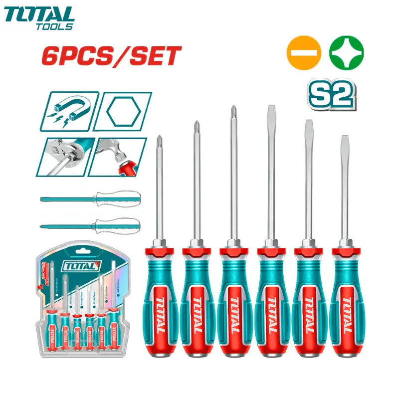 JEUX DE T VIS 6PCS FR+AM LAME TRAVERSANTE A FRAPER TOTAL
