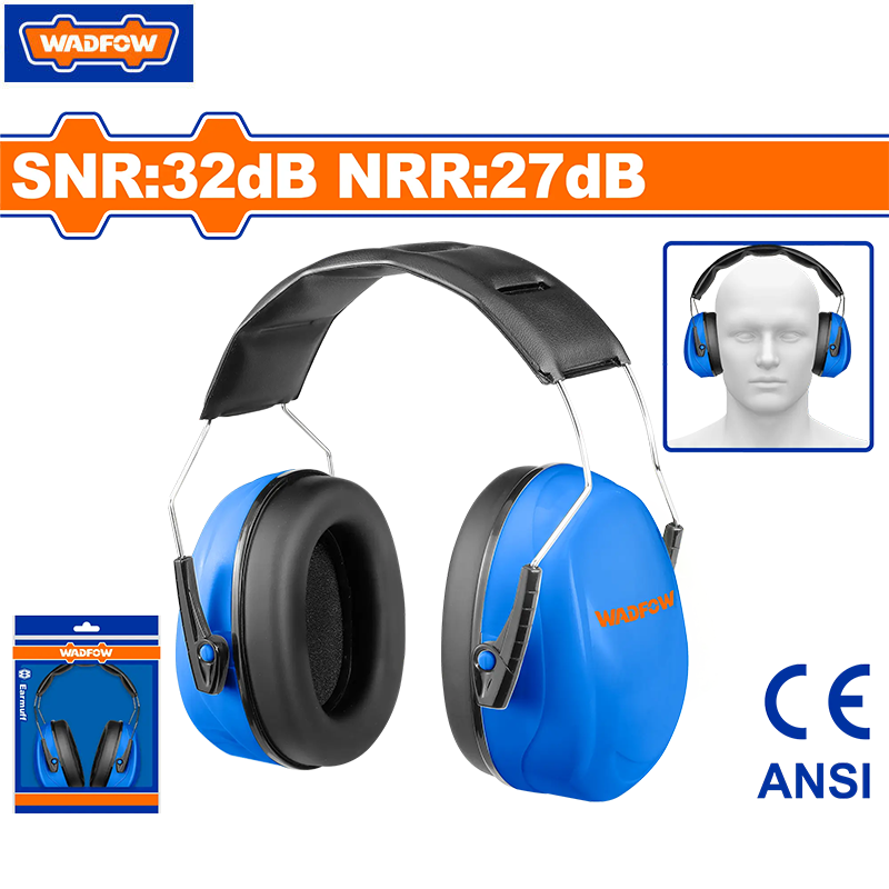 CASQUE ANTIBRUIT PROFESSIONEL SNR/29DB NRR22DB WADFOW