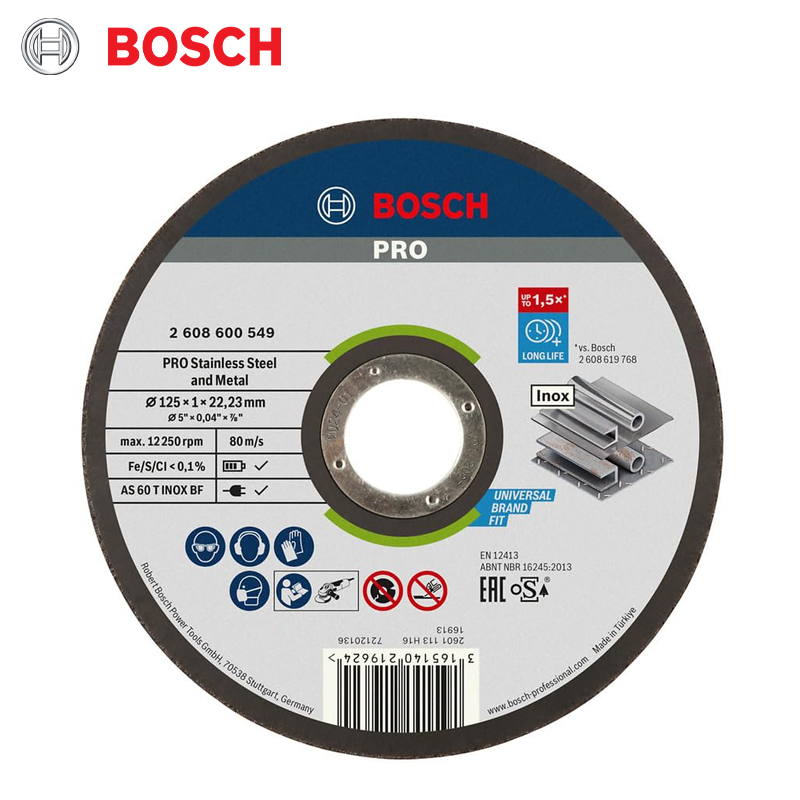 DISQUE A TRONÇONNER D 125X1.0X22.2 EXPERT FOR INOX BOSCH