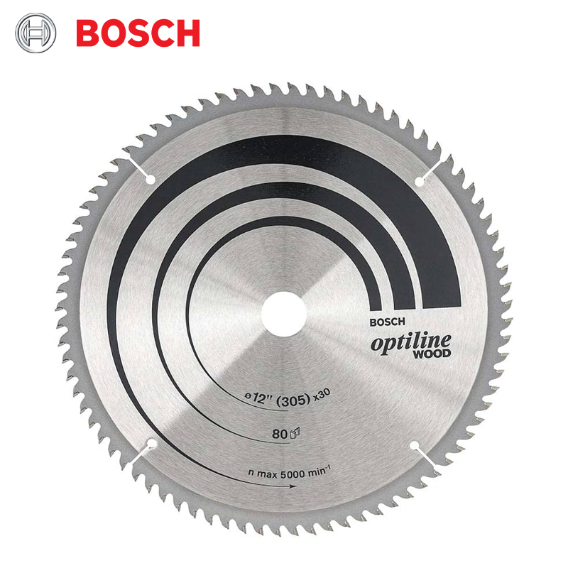 DISQUE CIRCULAIRE CARBURE POUR BOIS 305X2.8X30 Z80 OPTILINE BOSCH