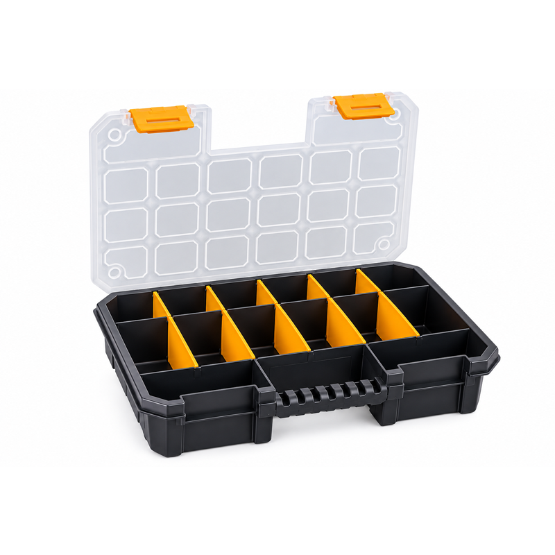 BOITE ARRANGEMENT PLASTIQUE 14 CASSES 270X200X50MM SUPER-BAG