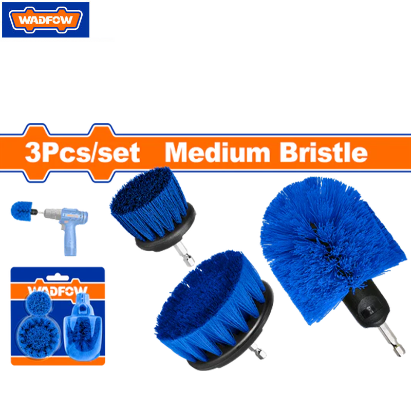 JEUX DE 3 BROSSE A TIGE EN PLASTIQUE WND2403 WADFOW