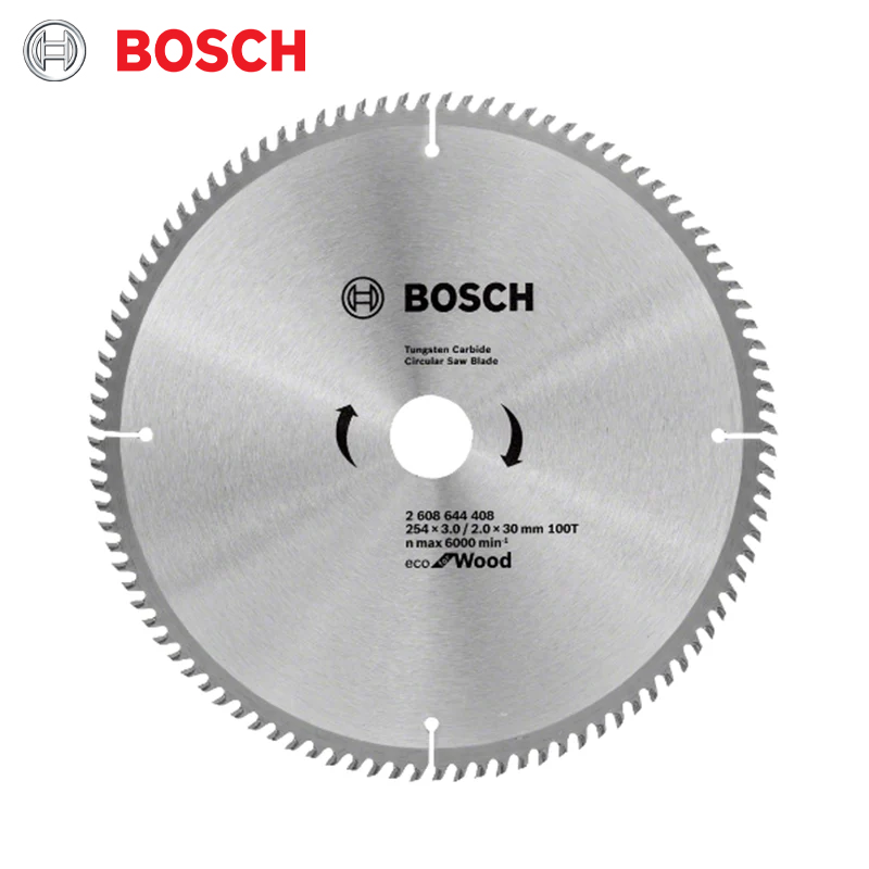 DISQUE CIRCULAIRE CARBURE POUR BOIS 254X3.0X2.0X30 Z100 ECO FOR WOOD BOSCH
