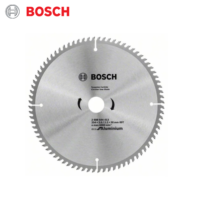 DISQUE CIRCULAIRE EN CARBURE ECO POUR ALUM 254X3.0X2.2X30 Z80 BOSCH