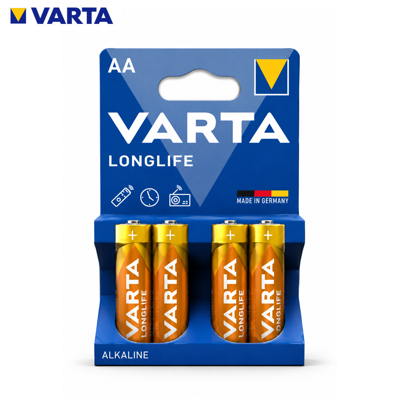 PILLE ROND LONG LIFE AA LR6 1.5V 4PCS VARTA