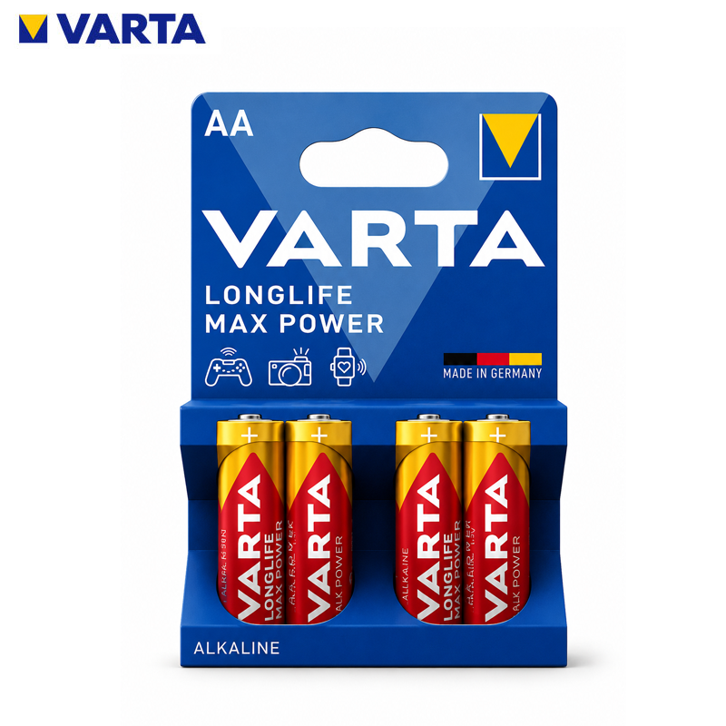 PILLE ROND LONGLIFE POWER D R20 1.5V 2PCS VARTA