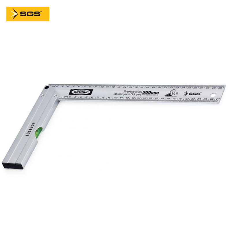 EQUERRE DE MENUISIER AVEC NIVEAU 400 MM SGS