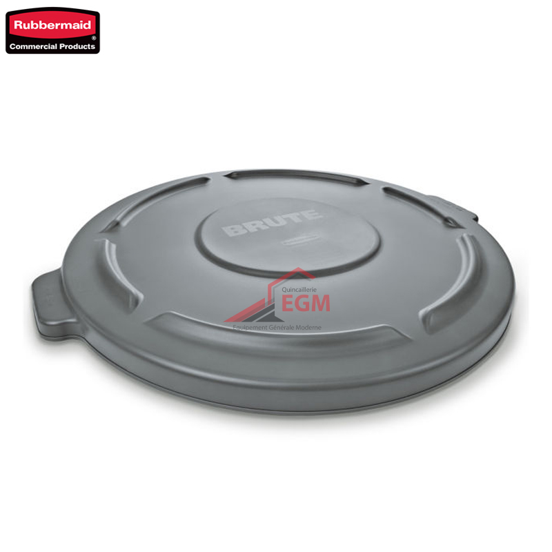 COUVERCLE POUR POUBELLE BRUTE GRIS 75.7L RUBBERMAID