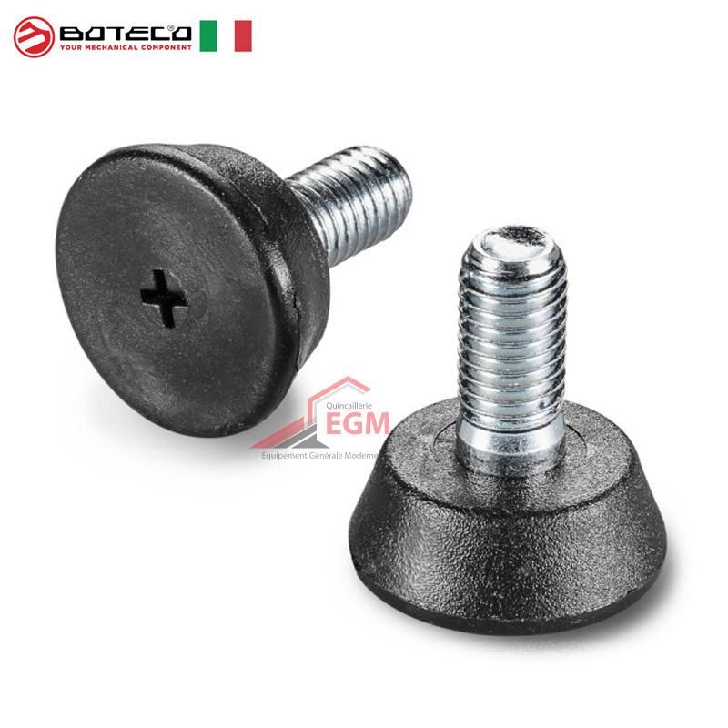 PIED FIXE AVEC PIVOT FILETÉ BOTECO