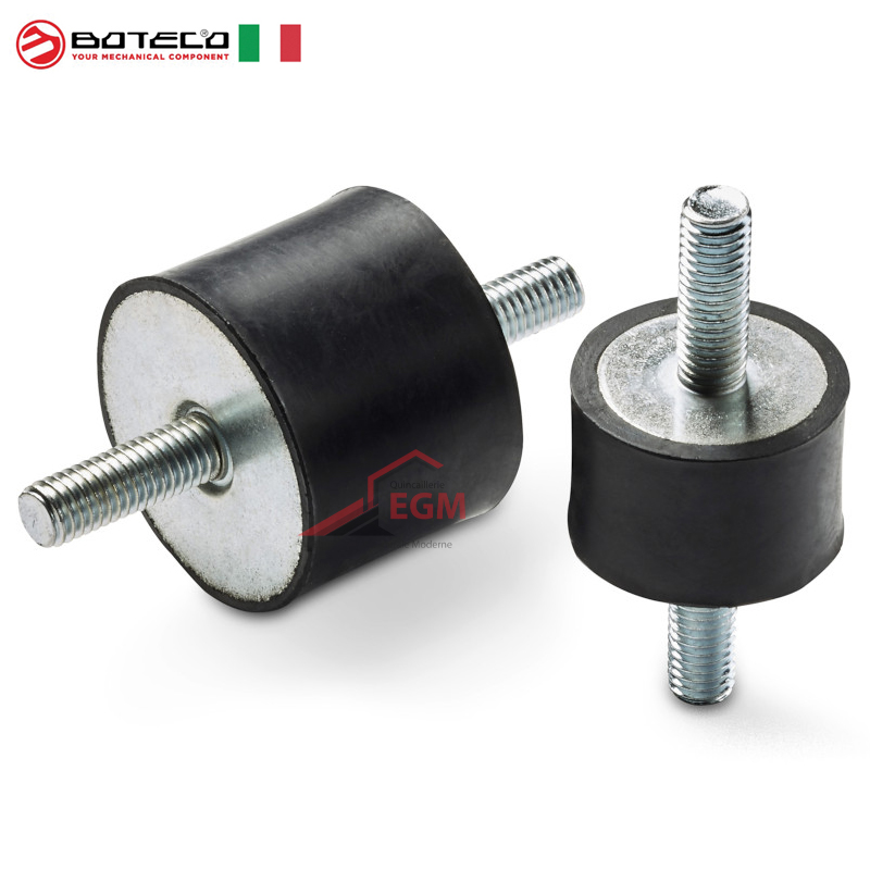 PLOT ANTIVIBRATION CYLINDRIQUE A 2 TIGE FILETE BOTECO