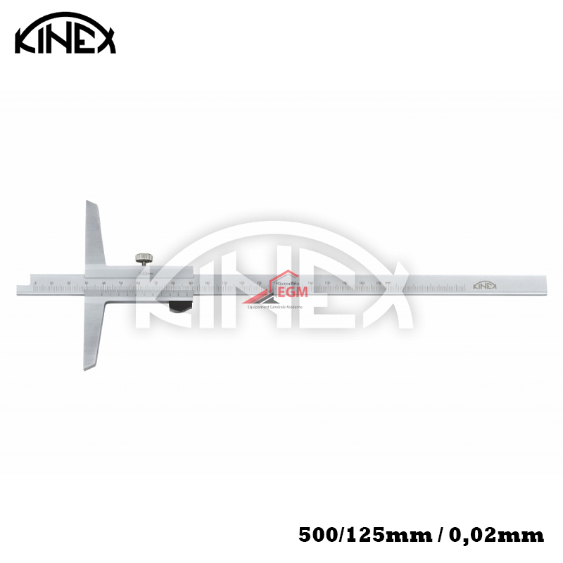 JAUGE DE PROFONDEUR 0-500MM 500/125 0.02 KINEX