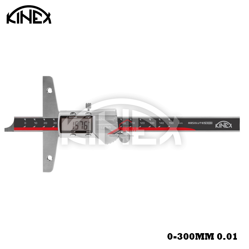 JAUGE DE PROFONDEUR DIGITAL 0-300MM 0.01 KINEX