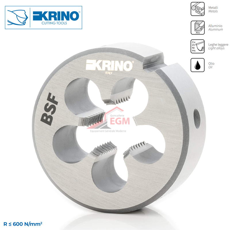 FILIERE RONDE BSF DIN223 EN22568 C.V KRINO