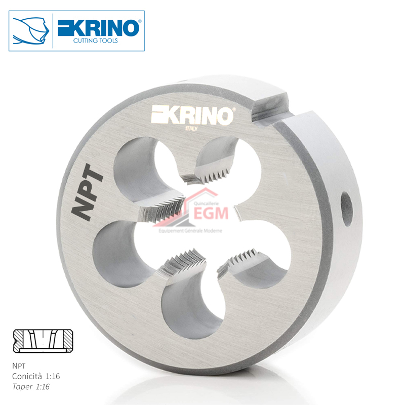 FILIERE RONDE CONIQUE NPT C.V KRINO