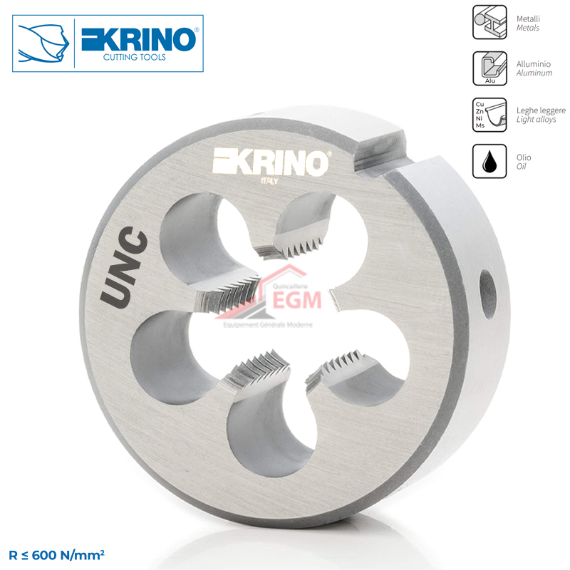 FILIERE RONDE UNC DIN 223 C.V KRINO