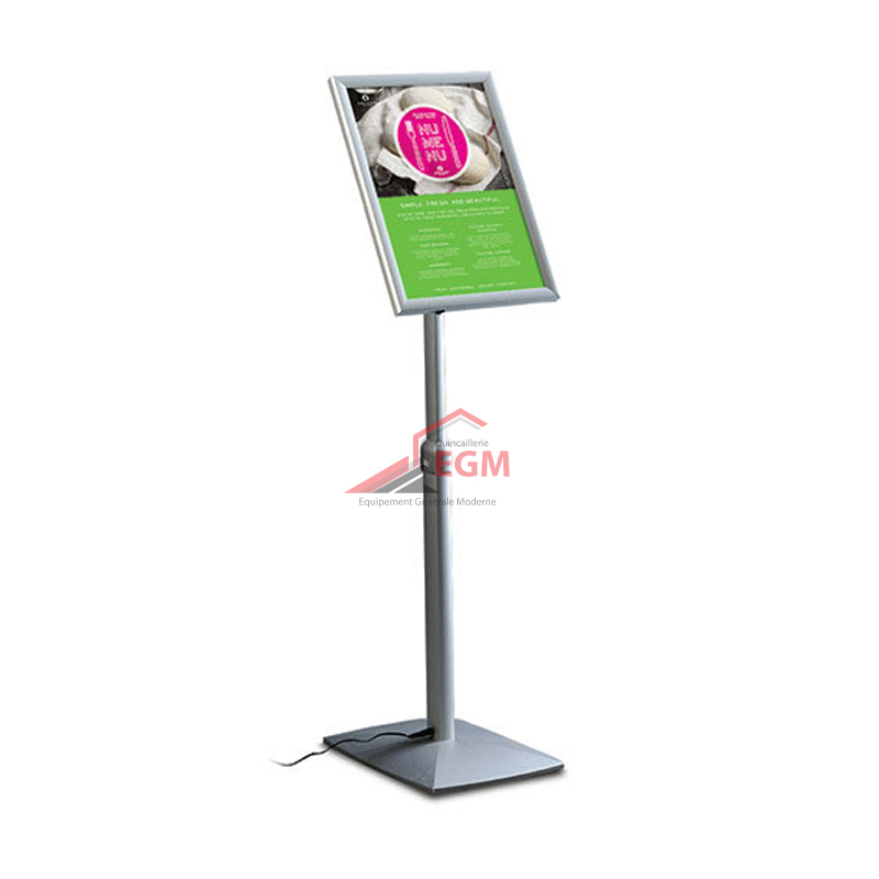 Panneau de menu flexible LED - Porte-menu éclairé par LED.