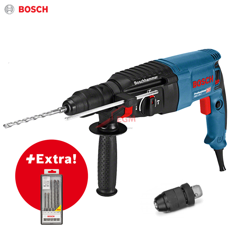 PERCEUSE PERFORATEUR SDS PLUS GBH 2-26 F 830W+5 FORET & MANDRIN BOSCH