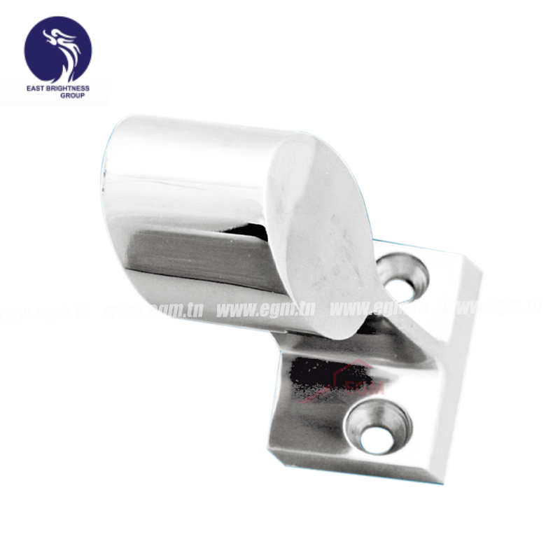 Support d'extrémité pour tube en inox poli miroir D25MM-60° EAST