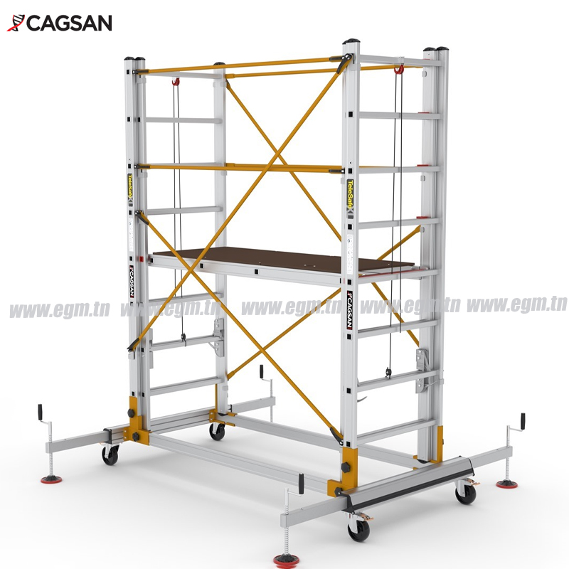 ECHAFAUDAGE EN ALUMINIUM MODULAIRE H4.55 S004XL-FP CAGSAN