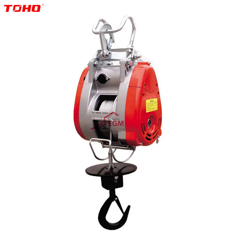 MINI TREUIL ELECTRIQUE DU 250KG SUSPENDU A CABLE 220V TOHO
