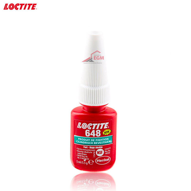TUBE COLLE DE FIXATION FORT 648 5ML LOCTITE