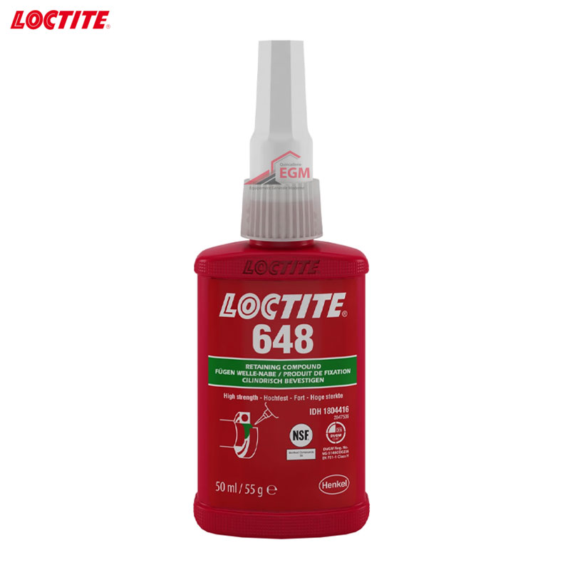 TUBE COLLE DE FIXATION FORT 648 50ML LOCTITE
