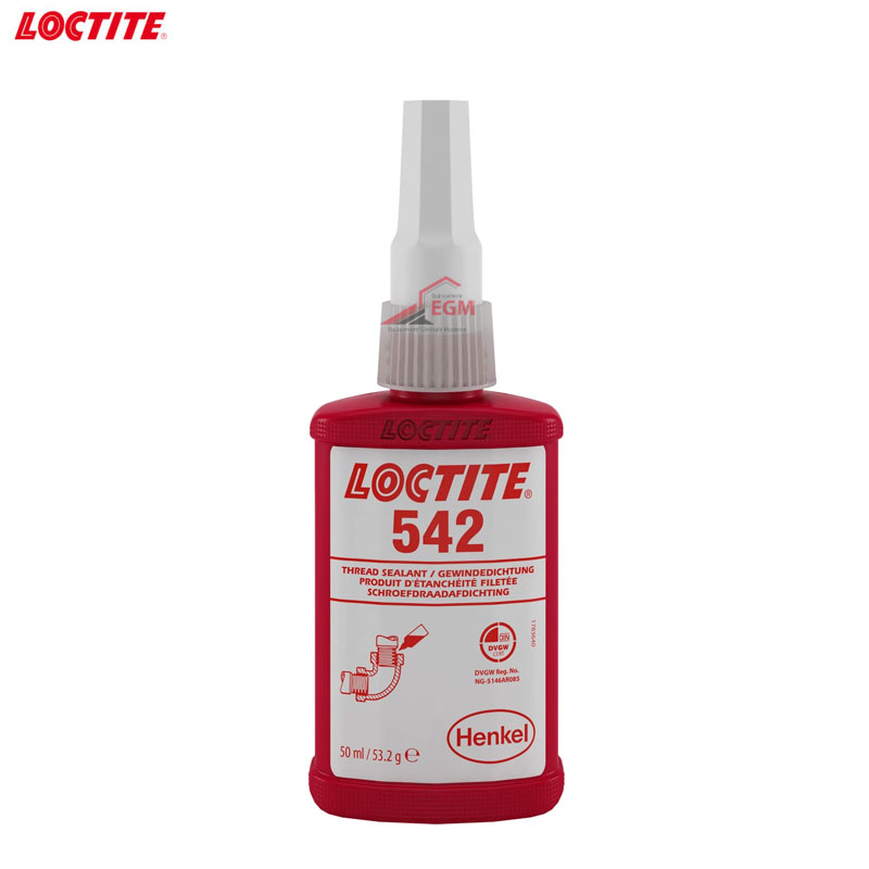 TUBE COLLE POUR FILTAGE HYDRAULIQUE ET PNEUMATIQUE 542 50ML LOCTITE