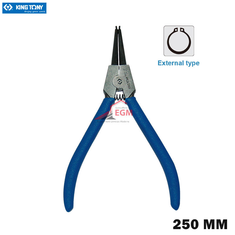 PINCE CIRCLIPS EXTERIEUR DROIT 250MM KING TONY