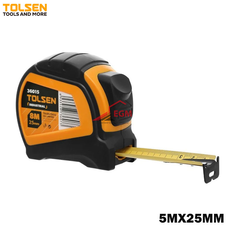 ROULETTE DE MESURE 5MX25MM INDUSTRIEL TOLSEN