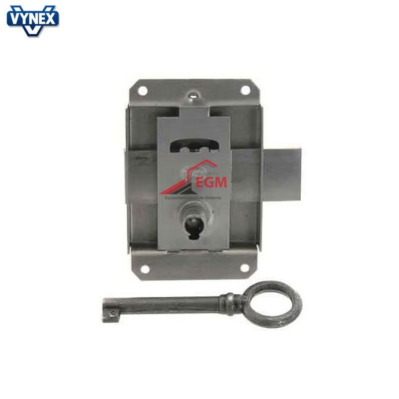 SERRURE DE PLACARD UNIVERSELLE A PATTES 25MM EN ACIER POLI VYNEX