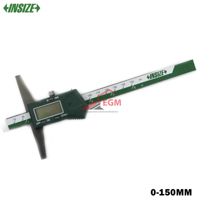 JAUGE DE PROFONDEUR DIGITAL 0-150MM 0.01MM/0.0005" BASE 100MM INSIZE
