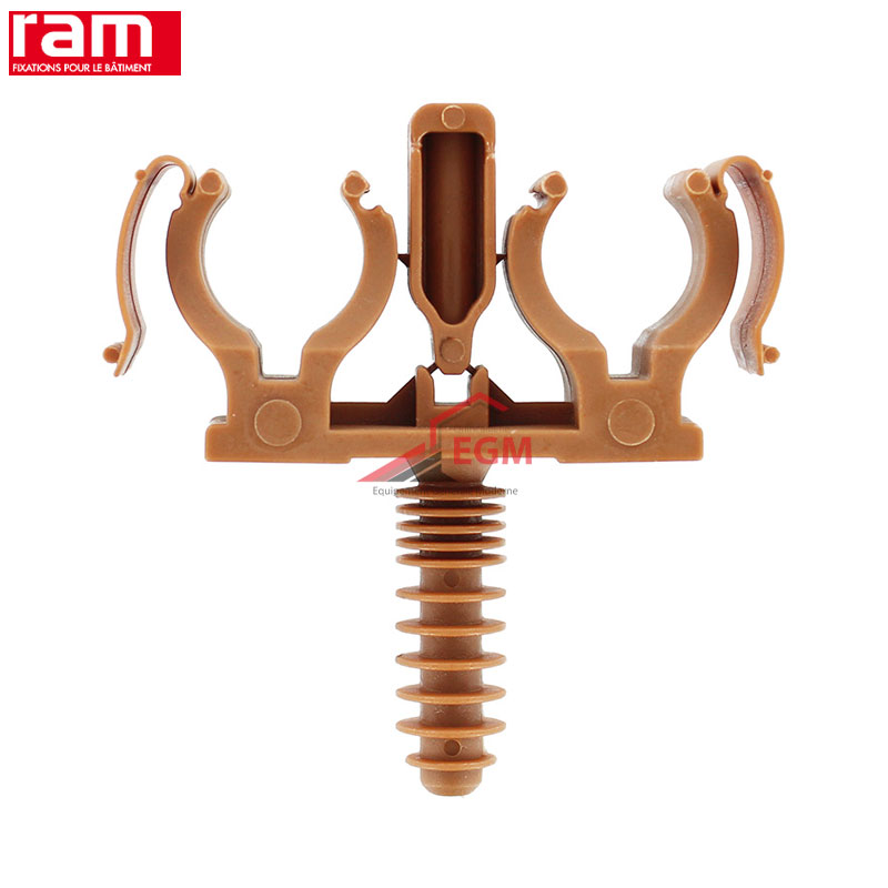 COLLIER A CHEVIL CLIPEO DOUBLE POUR FIXATION GAINES ET TUBE 100 PCS RAM