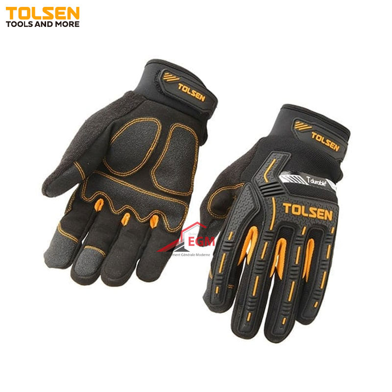 PAIRE GANT MECANICIEN IMPACT PROTECTION T10 TOLSEN