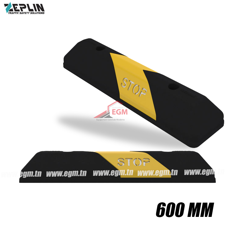 BUTEE DE ROUE JAUNE ET NOIR 600MM ZEPLIN