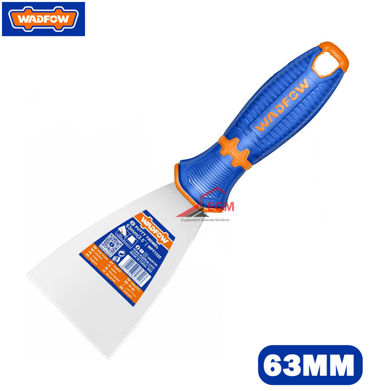 COUTEAU MASTIC MANCHE PLASTIQUE EN INOX 63MM WADFOW