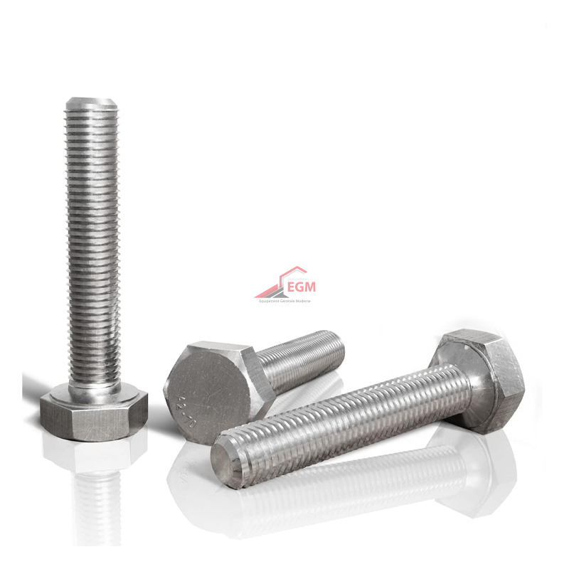 VIS TETE HEXAGONALE INOX A2-70 DIN 933 "304" ( PACK DE 100 PCS )