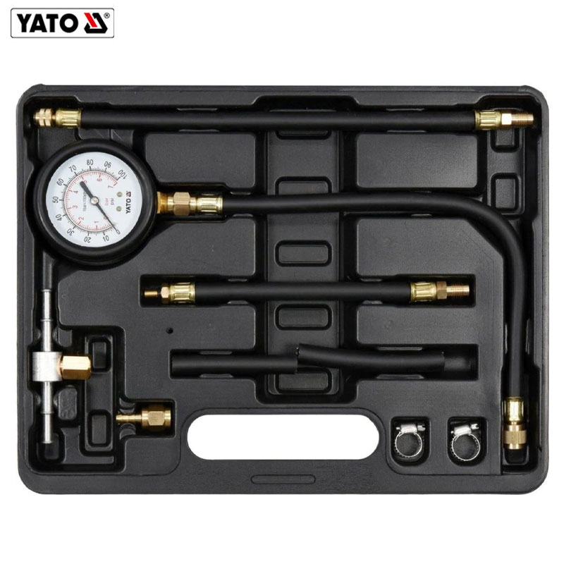 KIT DE PRESSION D'INJECTION CARBURANT 0-0.7BAR 9PCS YATO